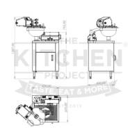 copia de Máquina CRUSTILLONS, DONUTS y DONUTS + FREIDORA DIGITAL 30 litros - 6KW - 220V