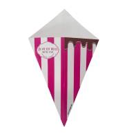 copy of 500 big Cornets CHURROS 48 cm - in pink and white cardboard Life is beautiful