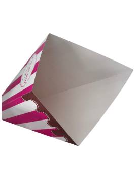 copy of 500 big Cornets CHURROS 48 cm - in pink and white cardboard Life is beautiful