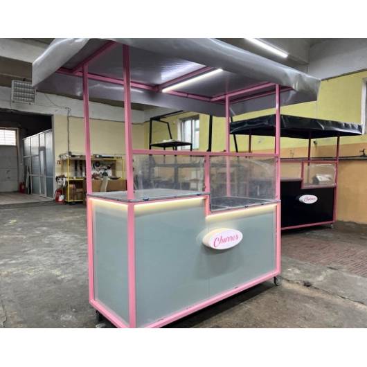 copy of Chariot with FRITOUS NUMERIQUE Kitchen project 30 liters - 6KW - 220V - Pink and blue