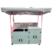 copy of Chariot with FRITOUS NUMERIQUE Kitchen project 30 liters - 6KW - 220V - Pink and blue