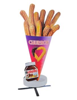 Déco stop trottoir 3D churros