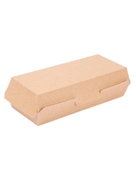 300 BOÎTES PANINI 230 G/M2 26,5x12,2x7 CM KRAFT CARTON ONDULÉ