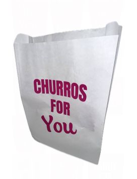 2000 Churros Bolsas de papel antigrasa con churros de fondo plano para ti - 2000 unidades