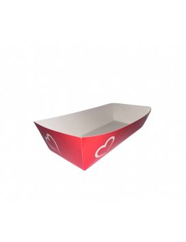 300 BARCHI XL 2400 G - CARTON ANTIGRAS 255 gm2 - 20.7x8.5x5.2 CM - RED E BIANCO per voi