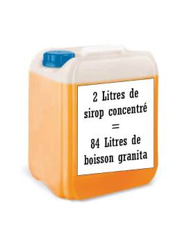 Goût Thé Pêche concentré Sirop à Granita 2L