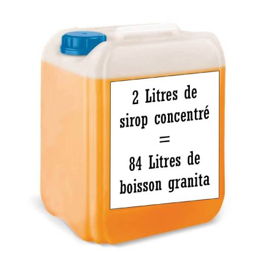 Goût Thé Pêche concentré Sirop à Granita 2L