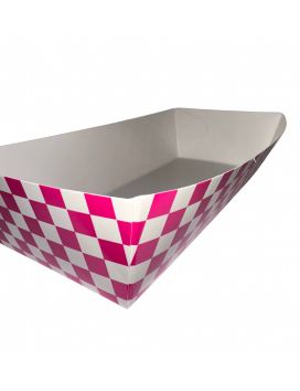 300 BARKET XL 2400 G - CARTON ANTIGRAS 255 gm2 - 20.7x8.5x5.2 CM - ROSE AND WHITE DAMIER