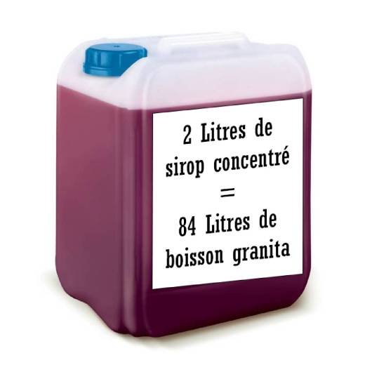 Sabor roxo concentrado Sirop em Granita 2L