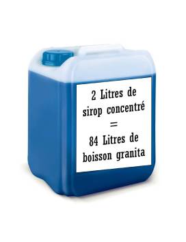 Goût Schtroumph concentré Sirop à Granita 2L