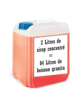 Goût Orange Sanguine concentré Sirop à Granita 2L