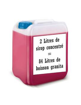 Framboise lemon taste concentrated Sirop in Granita 2L