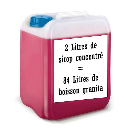 Framboise lemon taste concentrated Sirop in Granita 2L