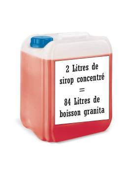 Goût Pastèque concentré Sirop à Granita 2L