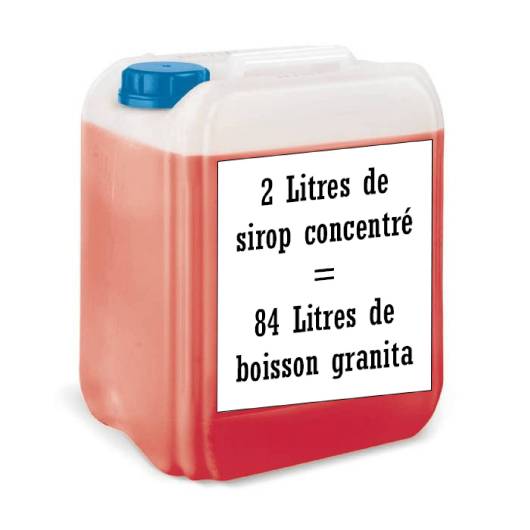 Goût Pastèque concentré Sirop à Granita 2L