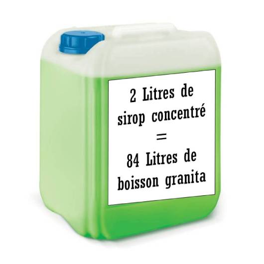 Taste Green Apple concentrated Sirop in Granita 2L