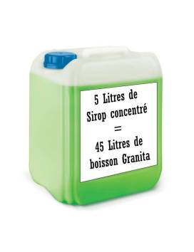 Taste Green Apple concentrated Syrup in Granity 5L