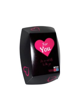 3060 BARQUETTES ( M ) 950 G - CARTON ANTIGRAS 255 gm2 - 10.6x7.3x5.2 CM - BLACK AND ROSE FOR YOU