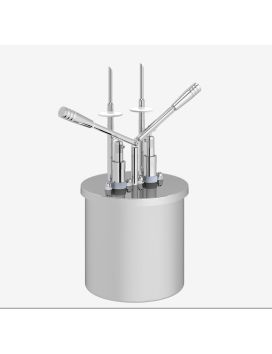 Double needle dispenser 6 Litres - Stainless steel container