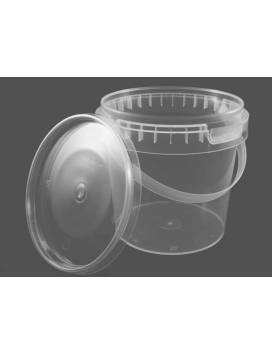 Buckets 1180 ml with lids and pink handles - 200 Pcs