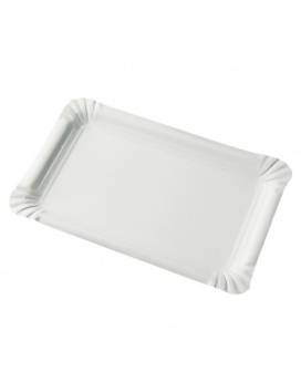 1500 Bandeja retangular de papelão ecológico - 20x13cm - 1500 peças