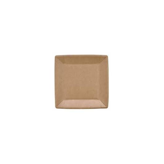 Cardboard plate kraft 180X180mm - 400 Pieces