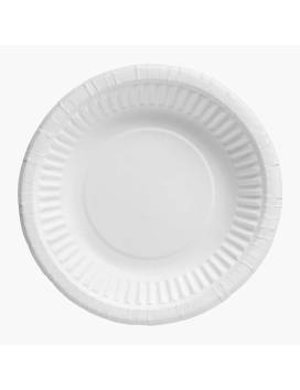 Assiette en carton éco diamètre 180mm - 500 Pièces