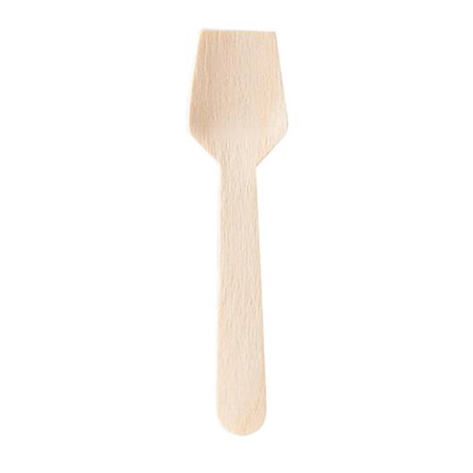 4000 Wooden eco-ice spoons - 9.5 cm