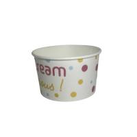 500 Ice Pot 350 ml white cardboard with colored weight