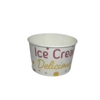 1000 Ice Pot 210 ml di cartone bianco con tondini colorati