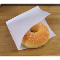 2500 Anti-fat sachets open on 2 sides for donuts, kebabs, burgers - pink checkerboard