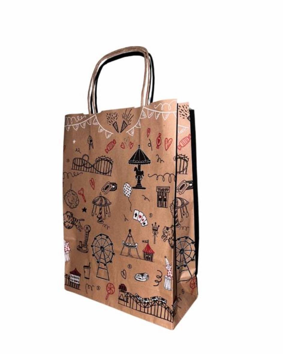 Paper bags with handle